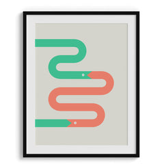 Bold Geometry Framed Art For Wall