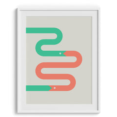 Bold Geometry Framed Art For Wall