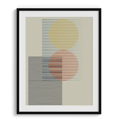 Interconnected Lines Framed Art For Wall