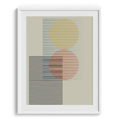 Interconnected Lines Framed Art For Wall