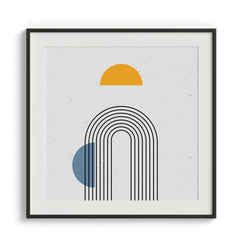 Curved Lines Wall Painting For Bedroom