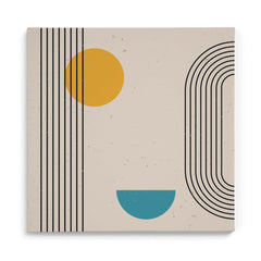 Curved Lines Framed Art For Wall