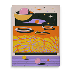 Retro Retake Canvas Wall Art