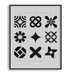 Follow The Geometry Canvas Wall Art