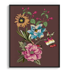 Azure Bloom Canvas Wall Paintings