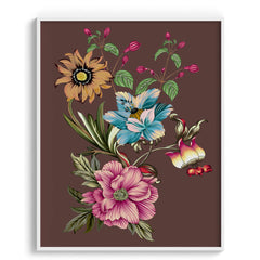 Azure Bloom Canvas Wall Paintings