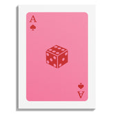 Ace of Spades Dice Card Print