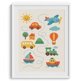 Adventure Journey Kids Map Poster