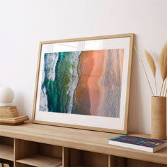 Aerial Ocean & Sand Gradient