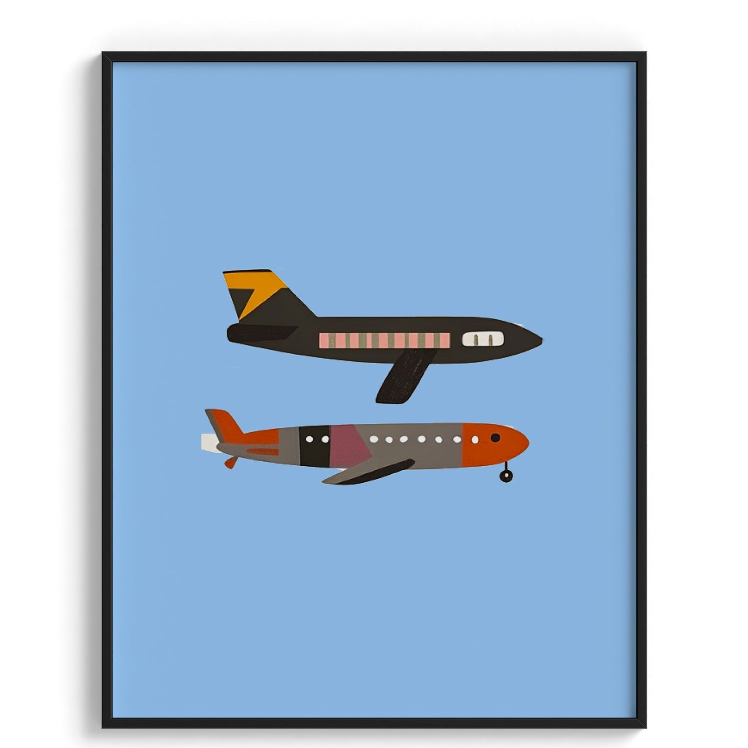 Airplanes in Flight Kids Poster