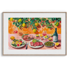 Antipasto & Wine Wall Painting For Kitchen