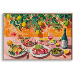 Antipasto & Wine Wall Painting For Kitchen