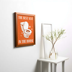 Best Seat in the House – Fun Bathroom Art