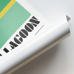 Blue Lagoon Tropical Drink Canvas Wall Art