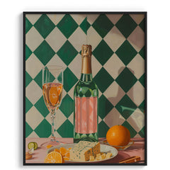 Champagne Citrus Brunch Wall Art Frames