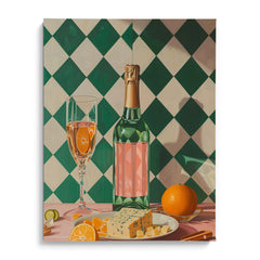 Champagne Citrus Brunch Wall Art Frames