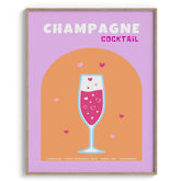 Champagne Sparkle Cocktail Canvas Wall Prints