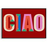 Ciao Retro Typography Poster