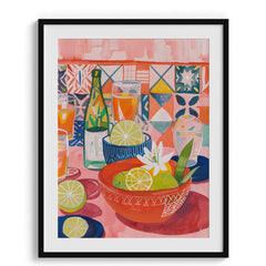 Citrus Mosaic Brunch Wall Painting For Kitchen