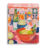 Citrus Mosaic Brunch Wall Painting For Kitchen