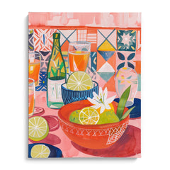 Citrus Mosaic Brunch Wall Painting For Kitchen