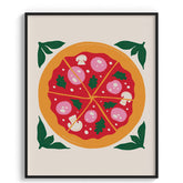 Classic Italian Pizza Art Print
