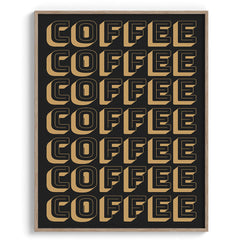 Coffee Repeats Wall Art Frames