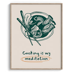 Cooking Is My Meditation Canvas Wall Prints