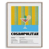 Cosmopolitan Chic Bar Poster Wall Art Decor