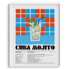 Cuba Mojito Modern Wall Art