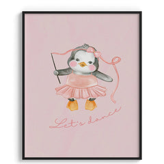 Dancing Penguin “Let’s Dance” Print