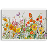 Delicate Field Wildflowers Watercolor