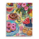 Donut and Watermelon Summer Feast Wall Art Frames