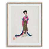Elegant Japanese Lady in Kimono