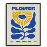 Flower Power Retro Botanical Poster