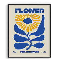 Flower Power Retro Botanical Poster