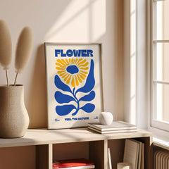 Flower Power Retro Botanical Poster