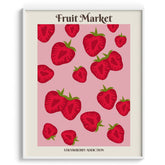 Fruit Market Strawberry Addiction Canvas Wall Prints