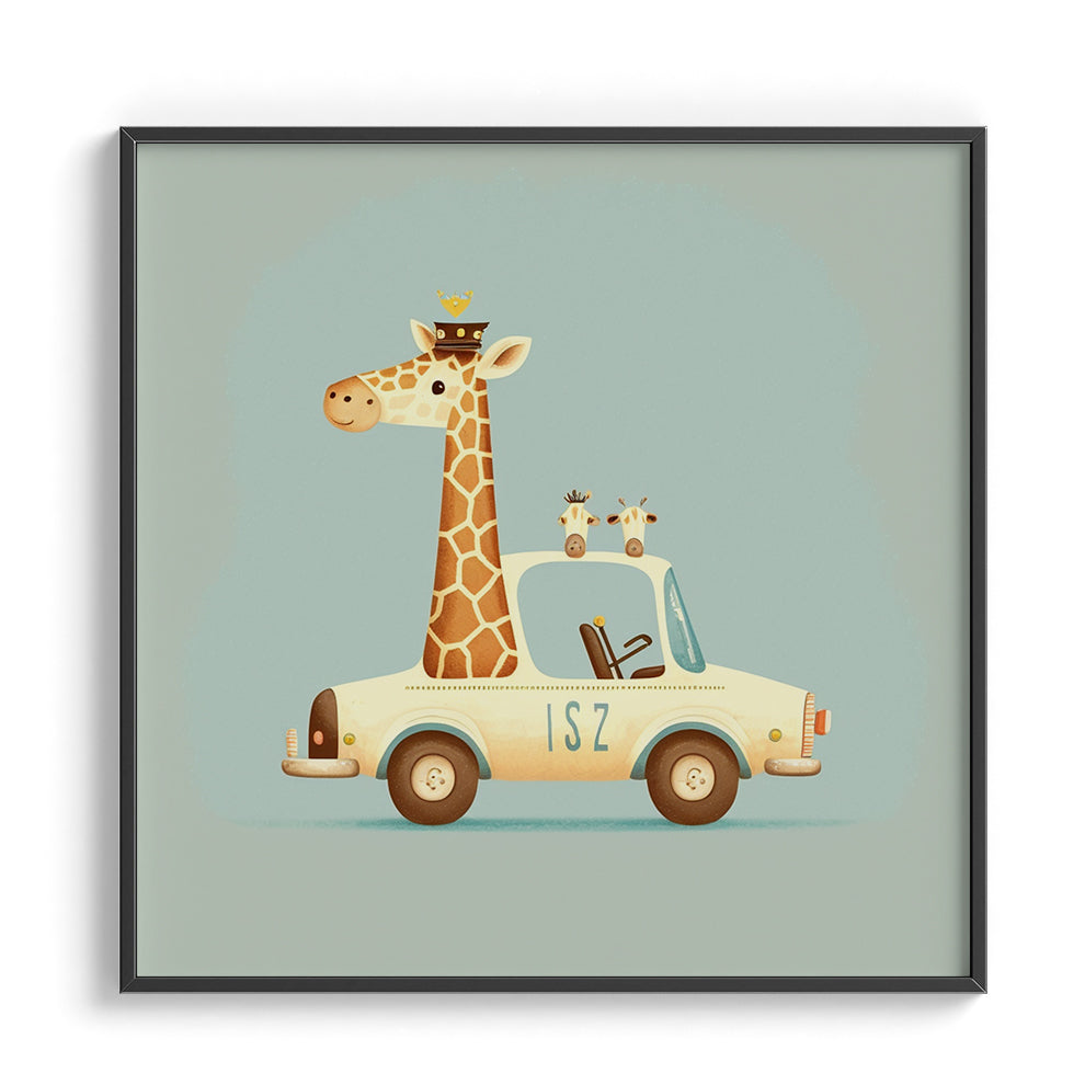Giraffe on the Go Wall Art