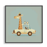 Giraffe on the Go Wall Art