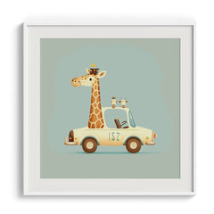 Giraffe on the Go Wall Art