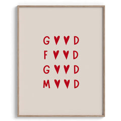 Good Food Good Mood Typography