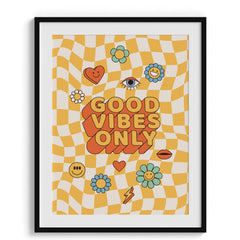 Good Vibes Only Retro Typography