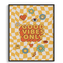 Good Vibes Only Retro Typography