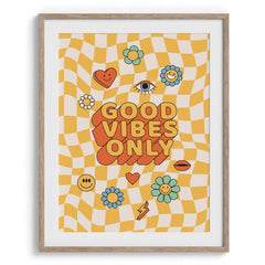 Good Vibes Only Retro Typography