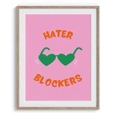 Hater Blockers Heart Shades Poster