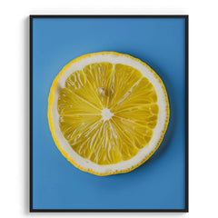 Lemon Slice Minimalist Wall Art Decor
