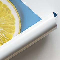 Lemon Slice Minimalist Wall Art Decor