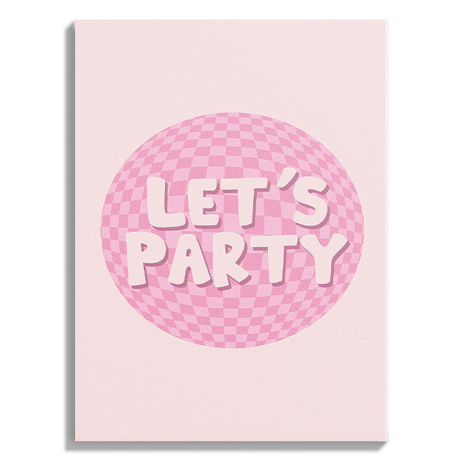 Let’s Party Disco Ball Poster