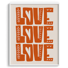 Love Love Love Bold Typography